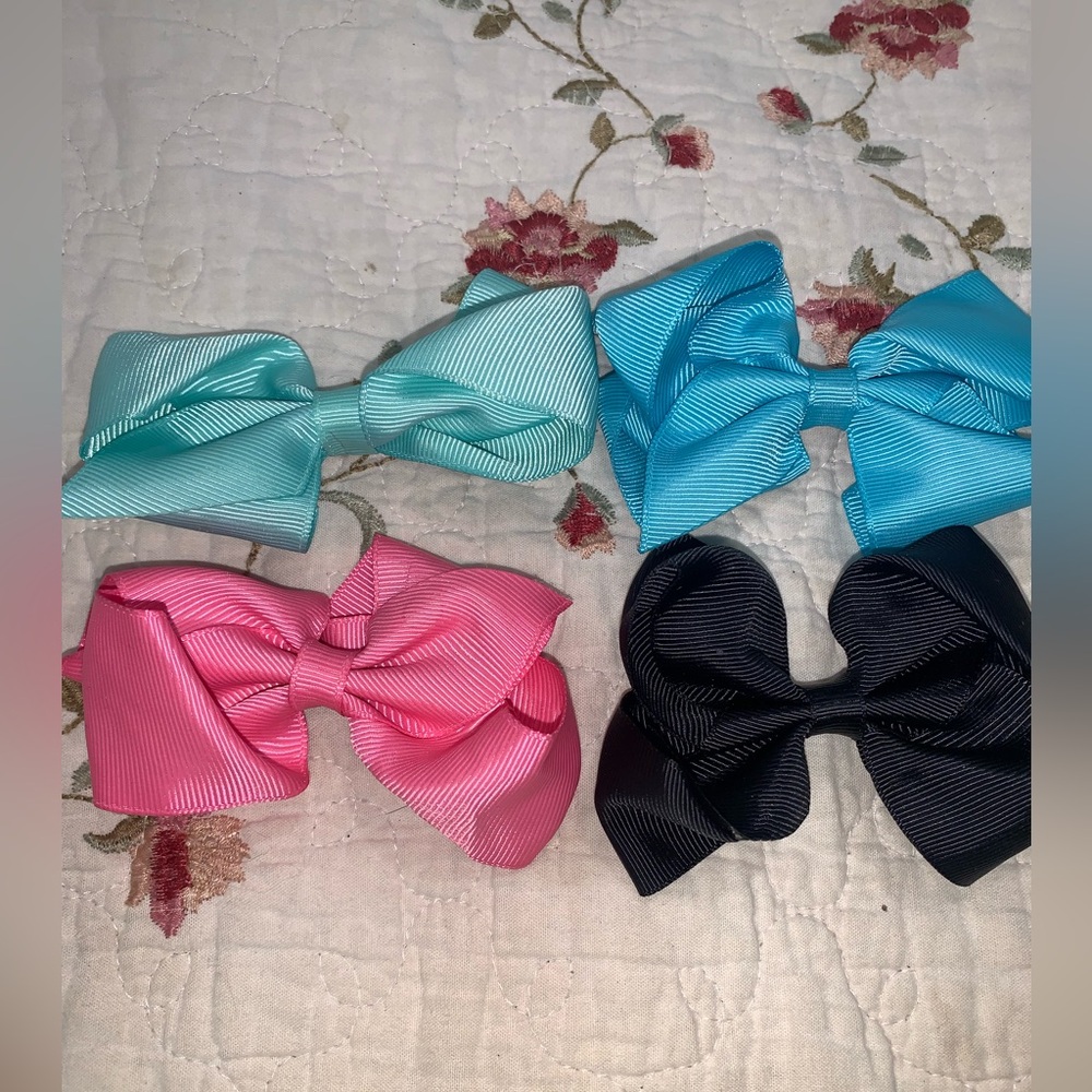 Colorful Kids Hair Bow Set